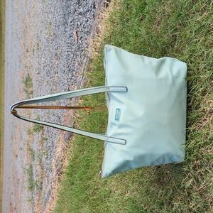 Kate Spade New York Hayden Nylon Top Zip Tote Mint Green CALLOUTS
